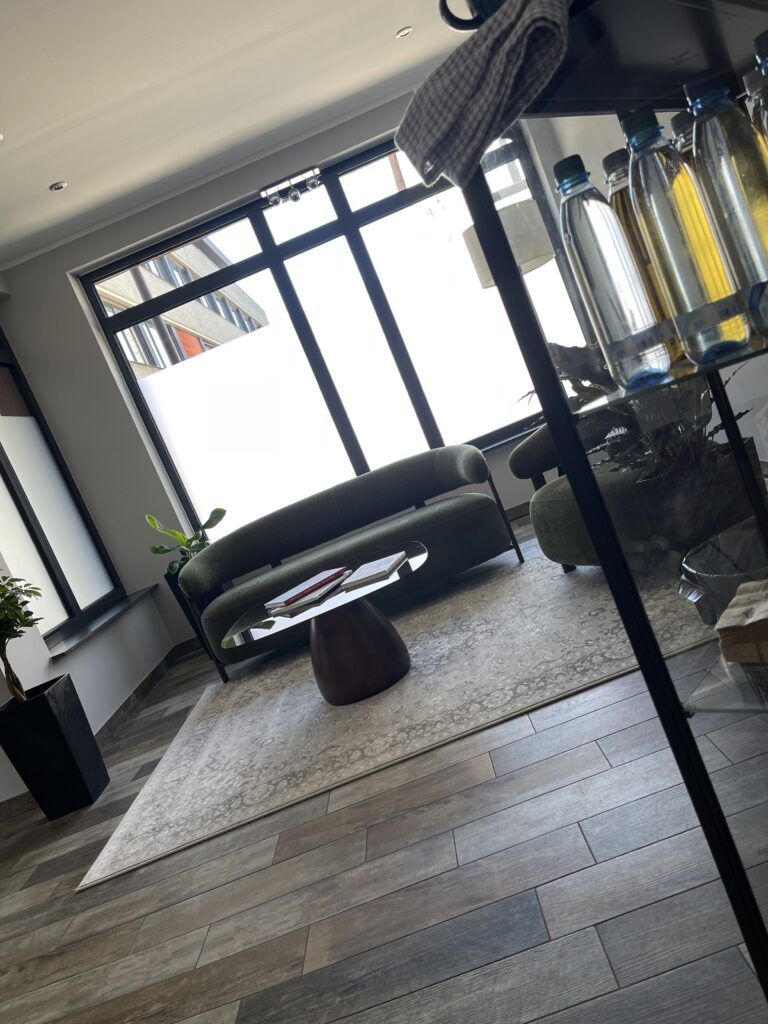 Empfangsbereich des Studios